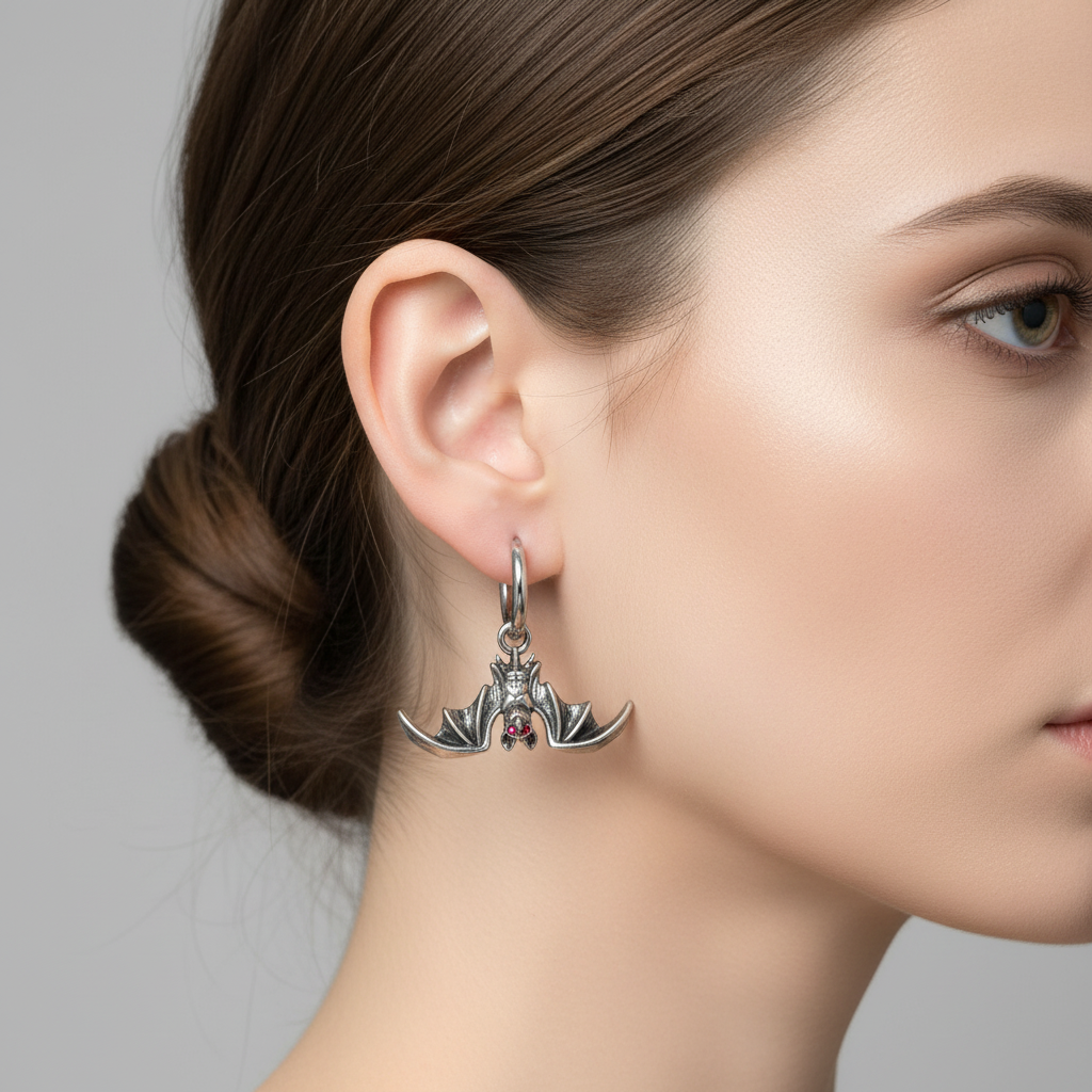 Bat Wing Drop Earrings