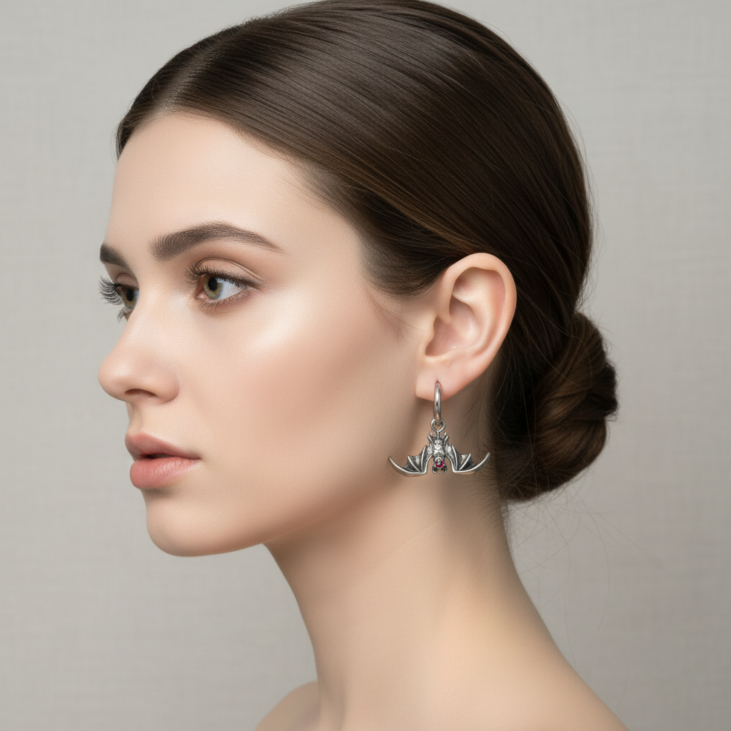 Bat Wing Drop Earrings