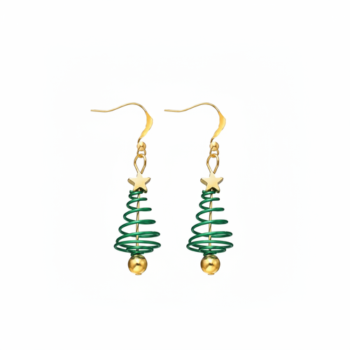 Christmas Tree Drop Earrings