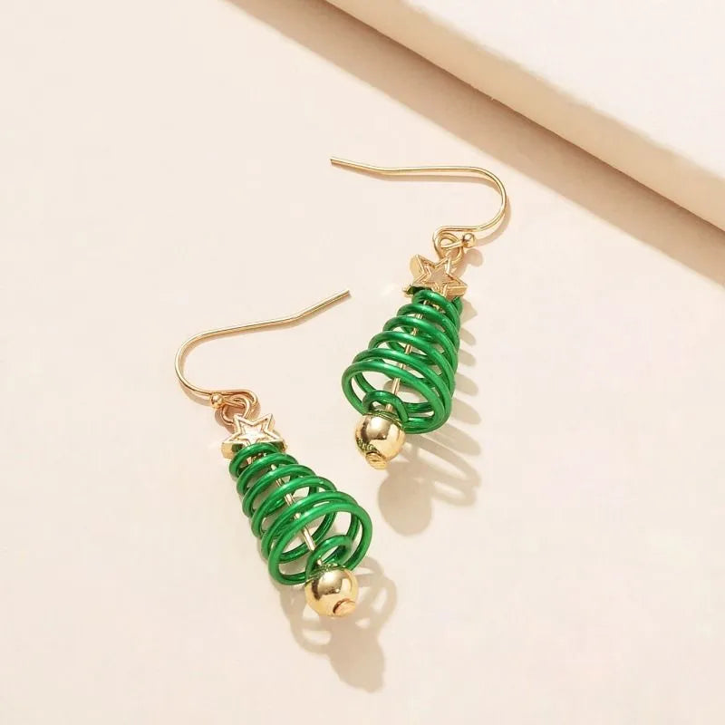Christmas Tree Drop Earrings