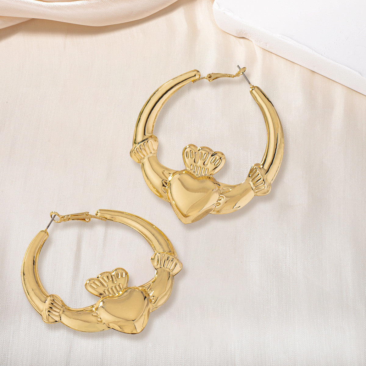 Claddagh Hoop Earrings