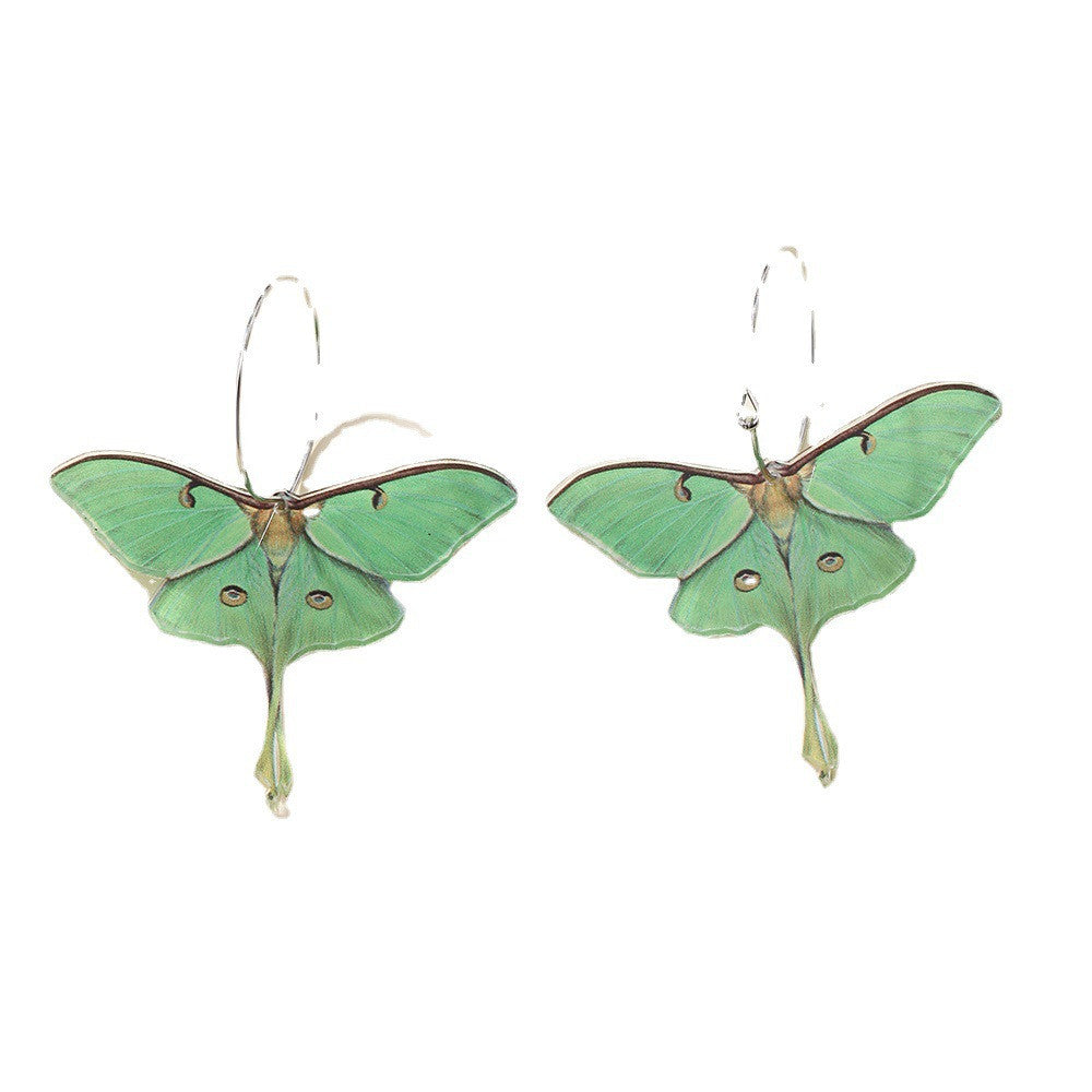 Luna Moth Drop Earrings