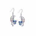 Mermaid Moon Drop Earrings