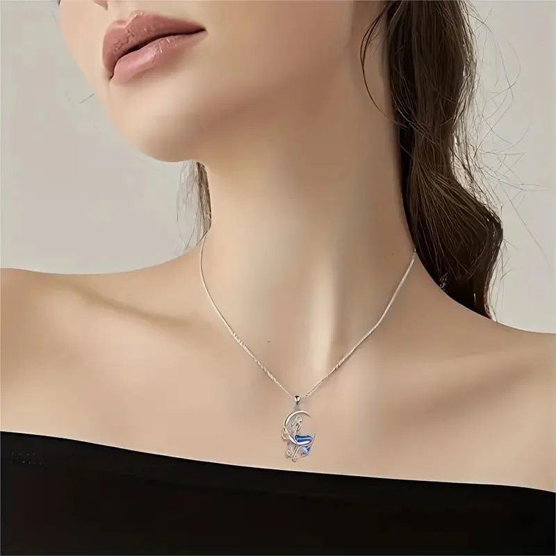 Mermaid Moon Drop Earrings