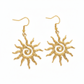 Spiral Sun Drop Earrings