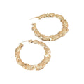 Twisted Textured Hoop Earrings